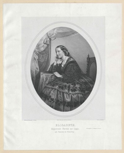 Księżniczka Schwarzburg-Rudolstadt Elżbieta autorstwa Artist Unknown