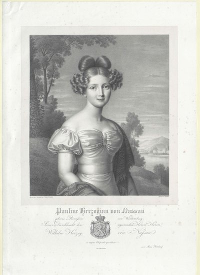 Księżniczka Wirtembergii Paulina autorstwa Artist Unknown