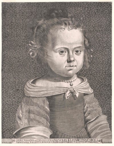 Księżniczka pałacowa Elżbieta Charlotta autorstwa Artist Unknown