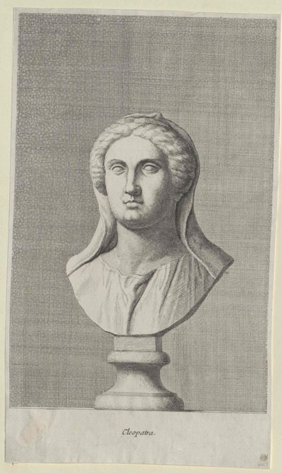 Królowa Egiptu Kleopatra VII (druk) autorstwa Artist Unknown