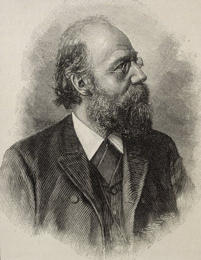 RICKERT, Heinrich (1863-1936). Niemiecki filozof, jeden z czołowych neokantystów. Rycina autorstwa Artist Unknown