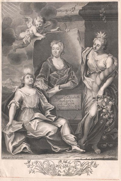 Pani Regina Elisabeth Bose autorstwa Artist Unknown