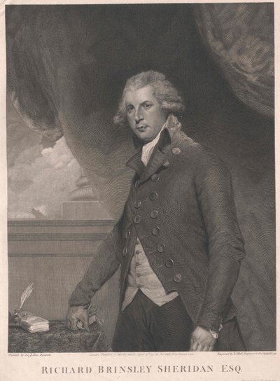 Richard Brinsley Sheridan autorstwa Artist Unknown