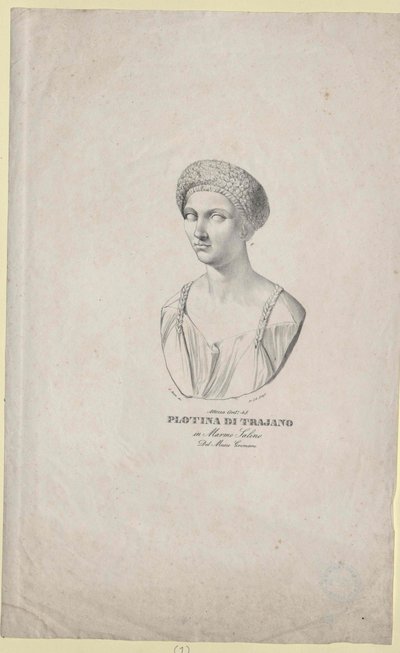 Rzymska cesarzowa Plotyna autorstwa Artist Unknown