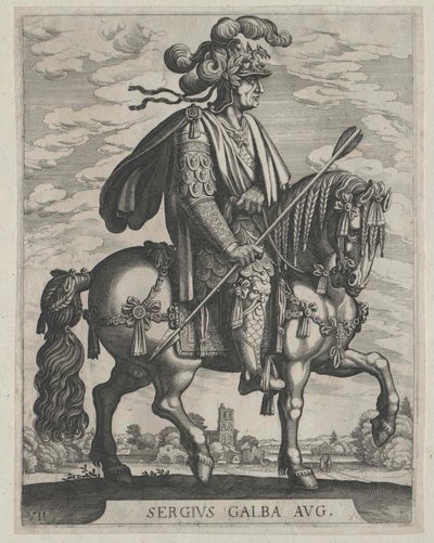 Rzymski cesarz Galba autorstwa Artist Unknown