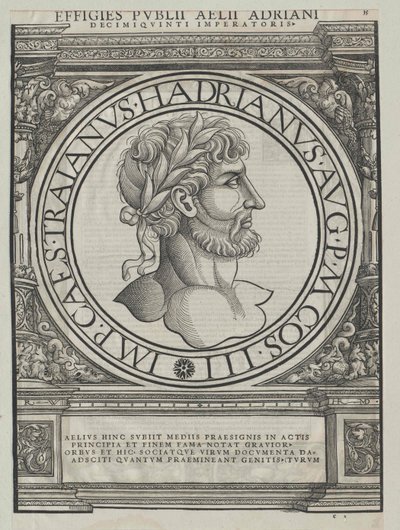 Rzymski cesarz Hadrian autorstwa Artist Unknown