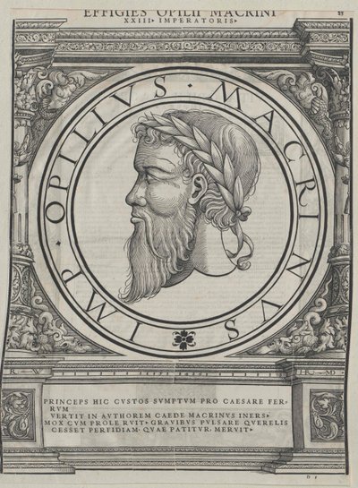 Cesarz rzymski Makrynus autorstwa Artist Unknown