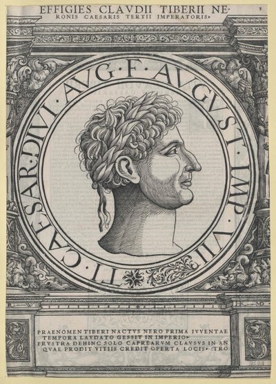 Cesarz rzymski Tyberiusz autorstwa Artist Unknown