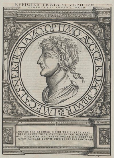 Cesarz rzymski Trajan autorstwa Artist Unknown