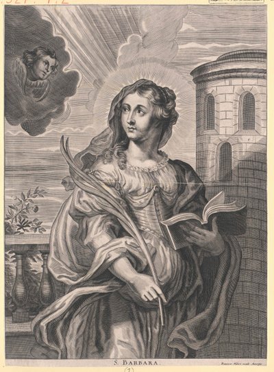 Święta Barbara autorstwa Artist Unknown