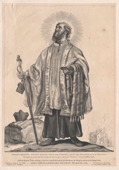 Święty Odulf z Utrechtu autorstwa Artist Unknown