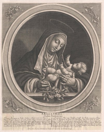 Święta Róża z Limy autorstwa Artist Unknown