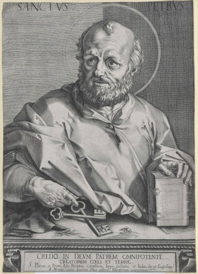 Święty apostoł Piotr autorstwa Artist Unknown