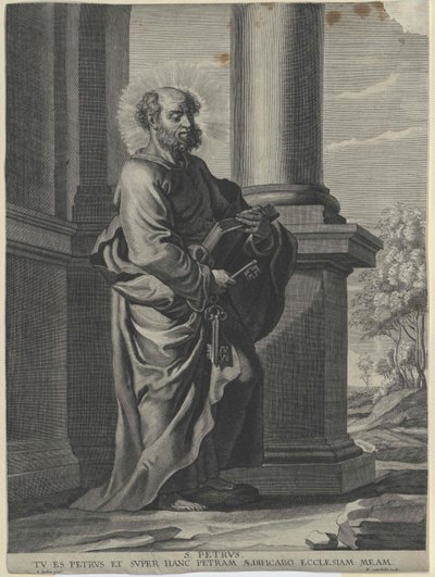 Święty apostoł Piotr autorstwa Artist Unknown