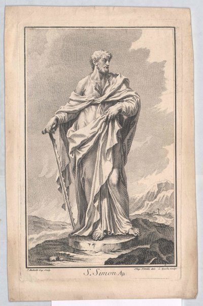 Święty apostoł Szymon autorstwa Artist Unknown