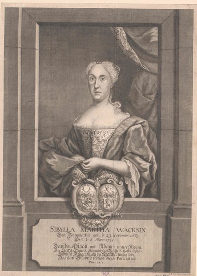 Sibylla Marta koniec pracy autorstwa Artist Unknown