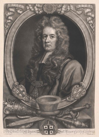 Sir Robert Clayton (druk) autorstwa Artist Unknown