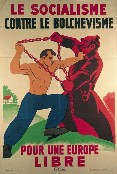 "Socjalizm przeciwko bolszewizmowi dla wolnej Europy autorstwa Artist Unknown
