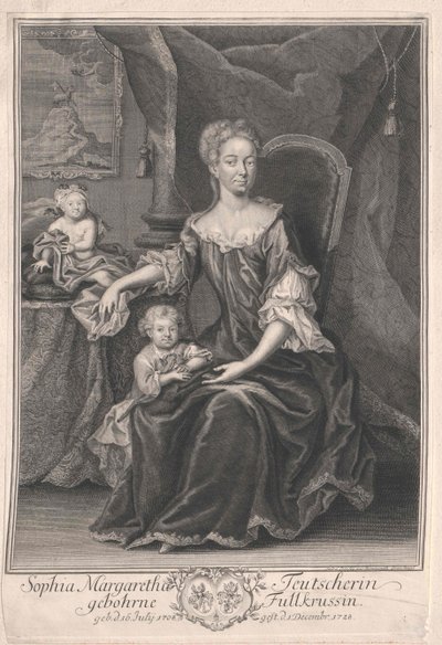 Sophia Margaretha Fullkruss autorstwa Artist Unknown