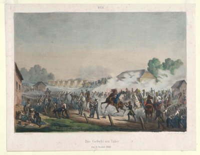 Walka pod Taborem 6 października 1848 r. autorstwa Artist Unknown