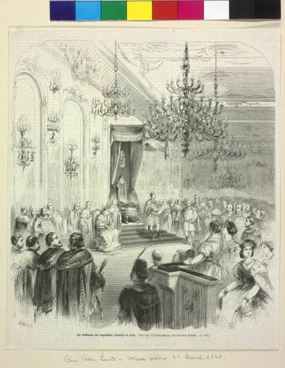 Inicjacja węgierskiego Landtagu w Budzie 6 kwietnia 1861 r. przez hrabiego George