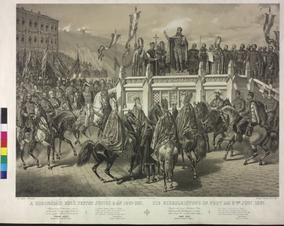Przysięga złożona w czasie zarazy 8 czerwca 1867 r. autorstwa Artist Unknown