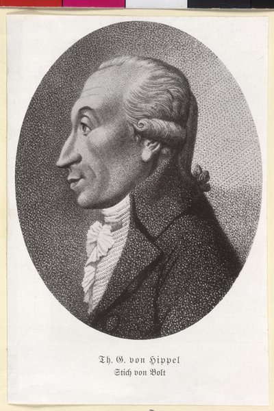 Theodor Gottlieb von Hippel autorstwa Artist Unknown