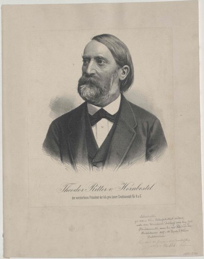 Theodor Ritter Hornbostel (druk) autorstwa Artist Unknown