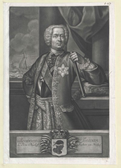 Theodor Baron Neuhof autorstwa Artist Unknown