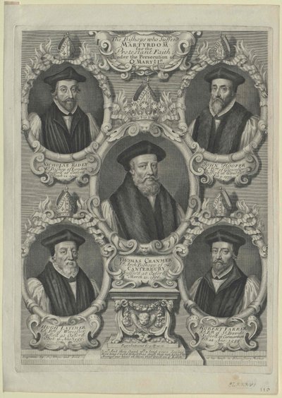 Thomas Cranmer (druk) autorstwa Artist Unknown