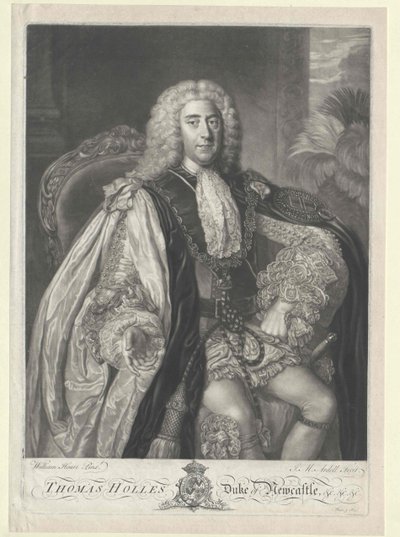 Thomas Pelham-Holles, książę Newcastle autorstwa Artist Unknown