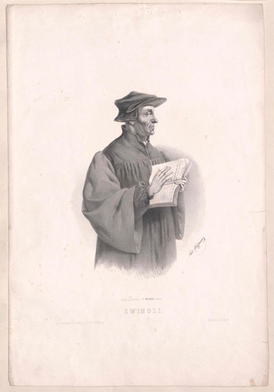 Ulrich Zwingli autorstwa Artist Unknown