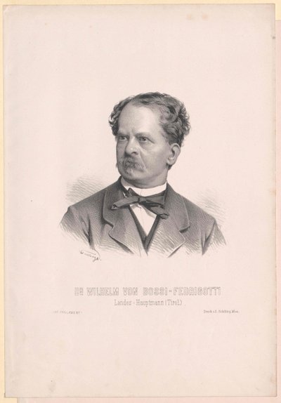 Wilhelm Bossi-Fedrigotti z Belmonte (druk) autorstwa Artist Unknown