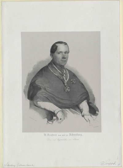 Wilhelm baron Schneeburg do Salthaus i dysk autorstwa Artist Unknown