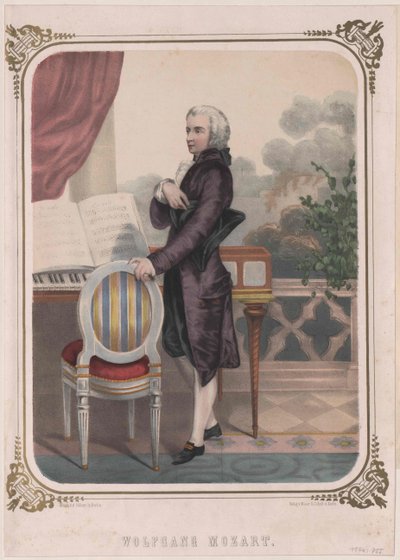 Wolfgang Amadeusz Mozart autorstwa Artist Unknown