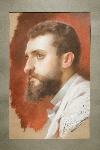 Portret Vittorio Guaccimanniego, Arturo Moradei (pastel na papierze) autorstwa Arturo Moradei
