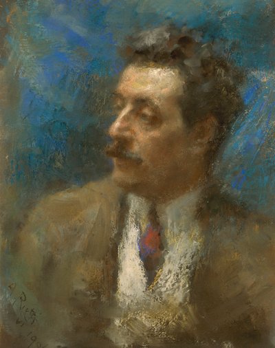 Portret Giacomo Pucciniego autorstwa Arturo Rietti