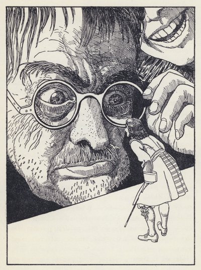 Ilustracja do Podróży Guliwera autorstwa Jonathana Swifta (lito) autorstwa Artus Scheiner
