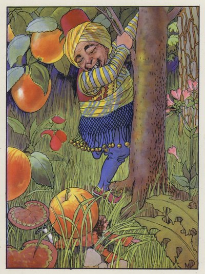 Ilustracja do Podróży Guliwera autorstwa Jonathana Swifta autorstwa Artus Scheiner