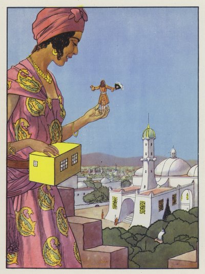 Ilustracja do Podróży Guliwera autorstwa Jonathana Swifta autorstwa Artus Scheiner