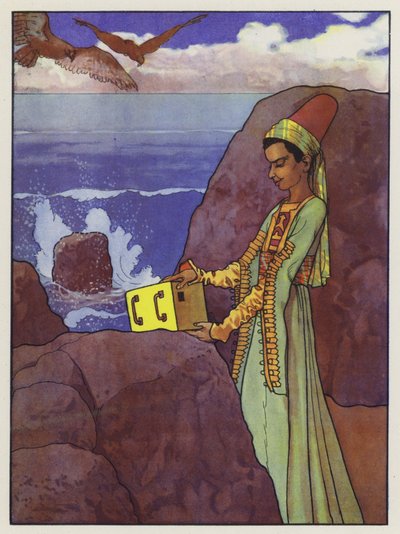Ilustracja do Podróży Guliwera autorstwa Jonathana Swifta autorstwa Artus Scheiner