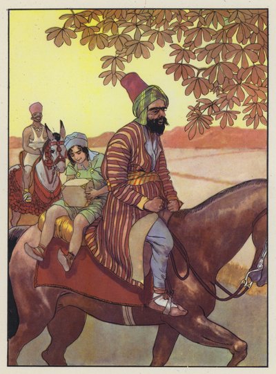 Ilustracja do Podróży Guliwera autorstwa Jonathana Swifta autorstwa Artus Scheiner