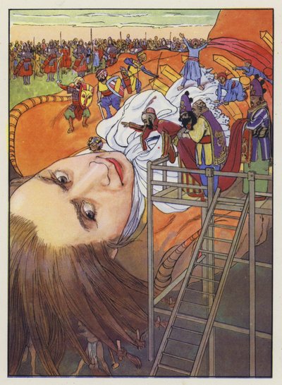 Ilustracja do Podróży Guliwera autorstwa Jonathana Swifta autorstwa Artus Scheiner
