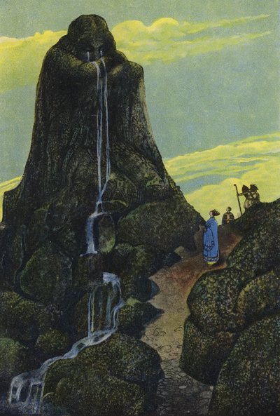 Niobe przemieniona w Płaczącą Skałę (kolor lito) autorstwa Artus Scheiner