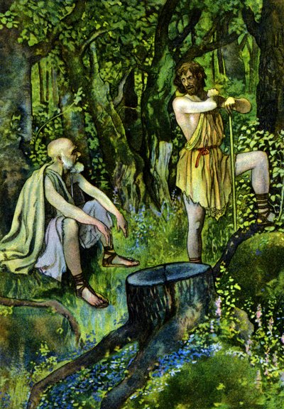 Tymon z Aten, sztuka Williama Szekspira, ok. 1880 r. (druk) autorstwa Artus Scheiner