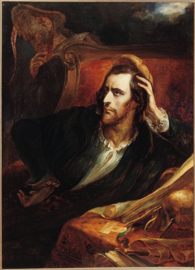 Faust w swoim gabinecie Gabinet Faust dans son, ok. 1848 r. autorstwa Ary Scheffer