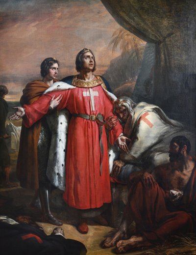 Francuski: Saint Louis odwiedzający szkodniki autorstwa Ary Scheffer