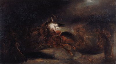 Lenore. Zmarli podróżują szybko, ok. 1830. autorstwa Ary Scheffer