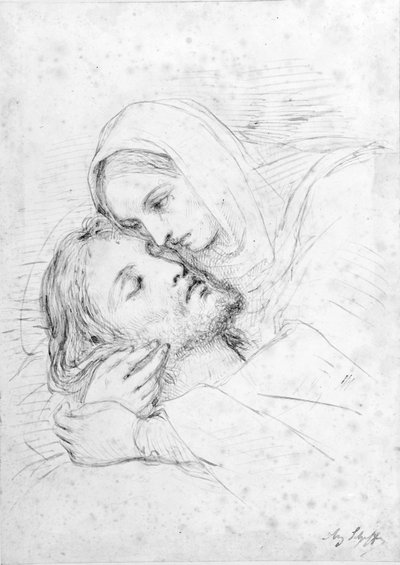 Maria z martwym Chrystusem autorstwa Ary Scheffer