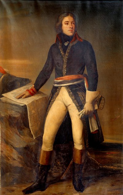 Portret generała Lazarusa Louisa Hoche (1768-1797) Obraz Ary Scheffera (1795-1858) 1835 Paryż, Muzeum Armii autorstwa Ary Scheffer